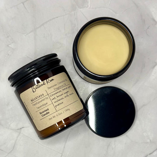 Small Wickless Candle - Buttered Rum