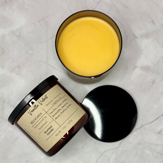 Large Wickless Candle - Vanilla Velvet