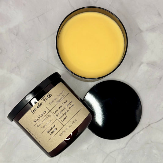 Large Wickless Candle - Lavender Fields