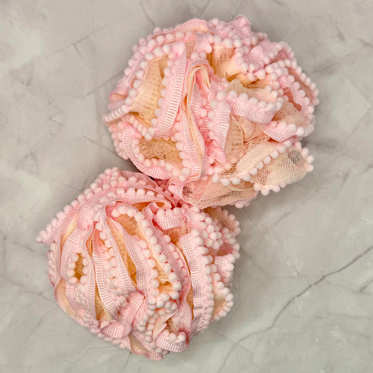 Fringe Bath Pouf